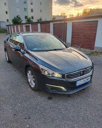 Peugeot 508 cena 44900 przebieg: 200000, rok produkcji 2015 z Gdańsk małe 497